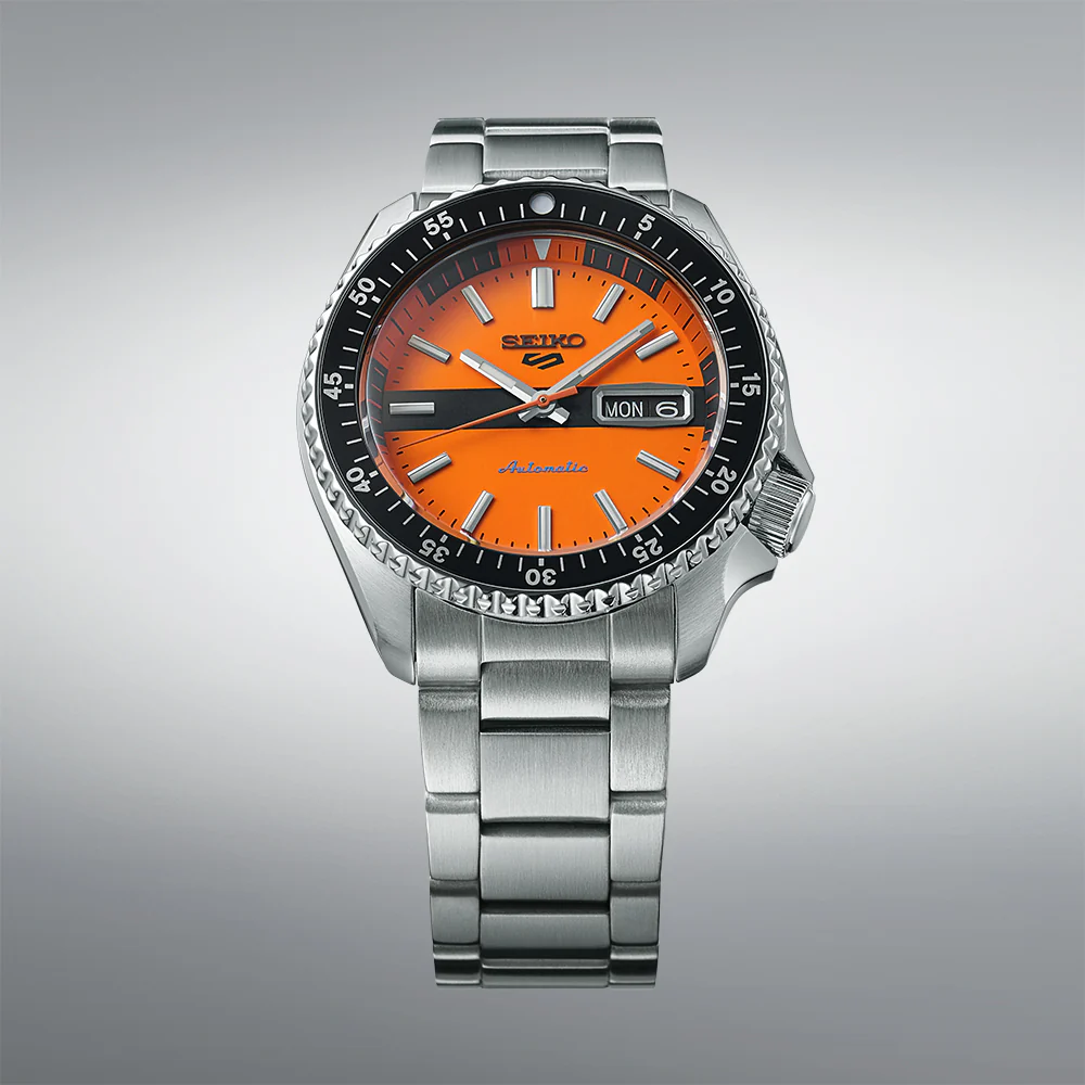 SEIKO 5 SPORTS SRPK11K1 SPECIAL EDITION THE ‘NEW DOUBLE HURRICANE’ RETRO COLOUR MEN WATCH - Image 2