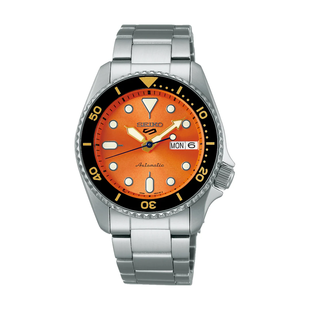 SEIKO 5 SPORTS SRPK35K1 SKX MIDI ORANGE MEN WATCH