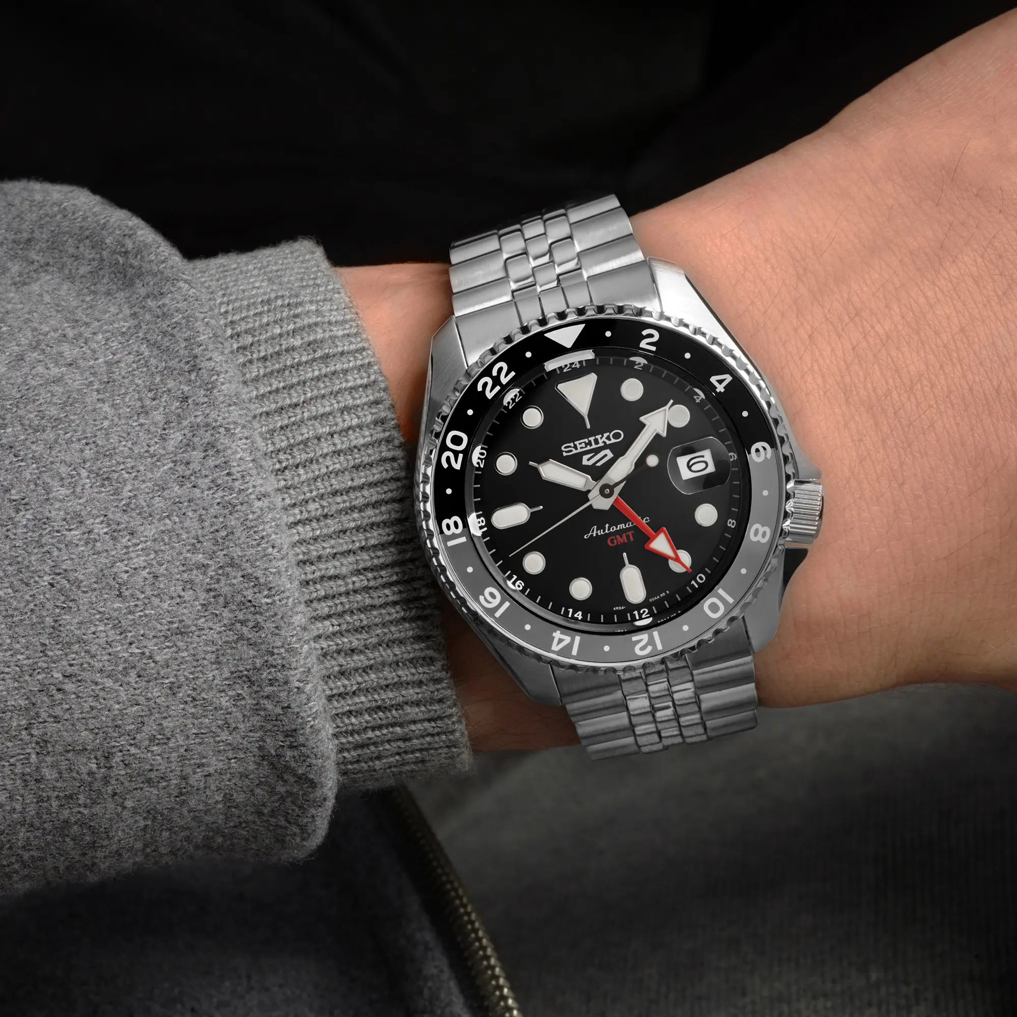 SEIKO 5 SPORTS SSK001K1 AUTOMATIC G.M.T. MEN WATCH - Image 6