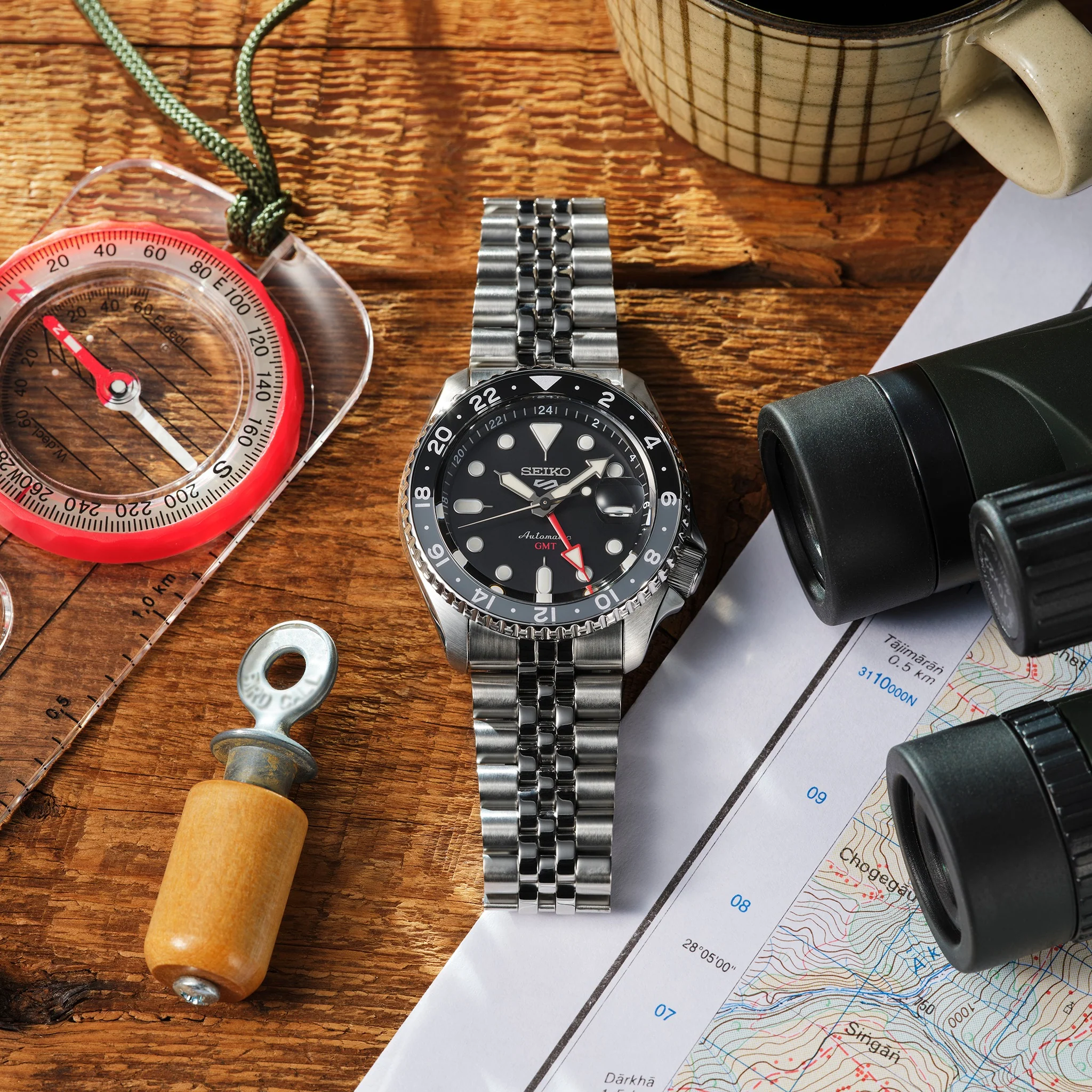 SEIKO 5 SPORTS SSK001K1 AUTOMATIC G.M.T. MEN WATCH - Image 8