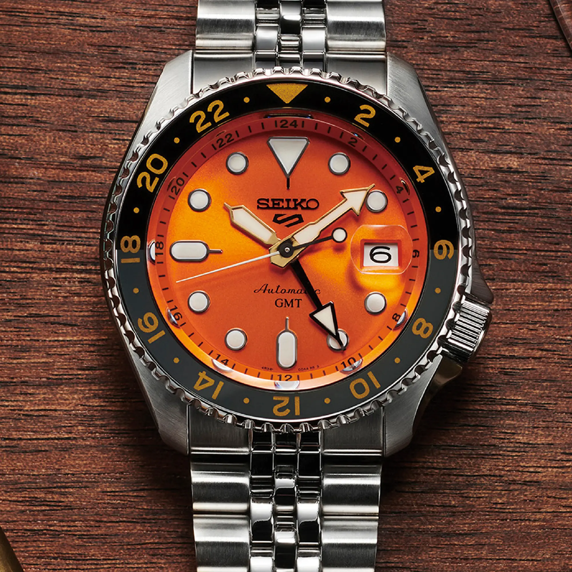 SEIKO 5 SPORTS SSK005K1 AUTOMATIC G.M.T. MEN WATCH - Image 5