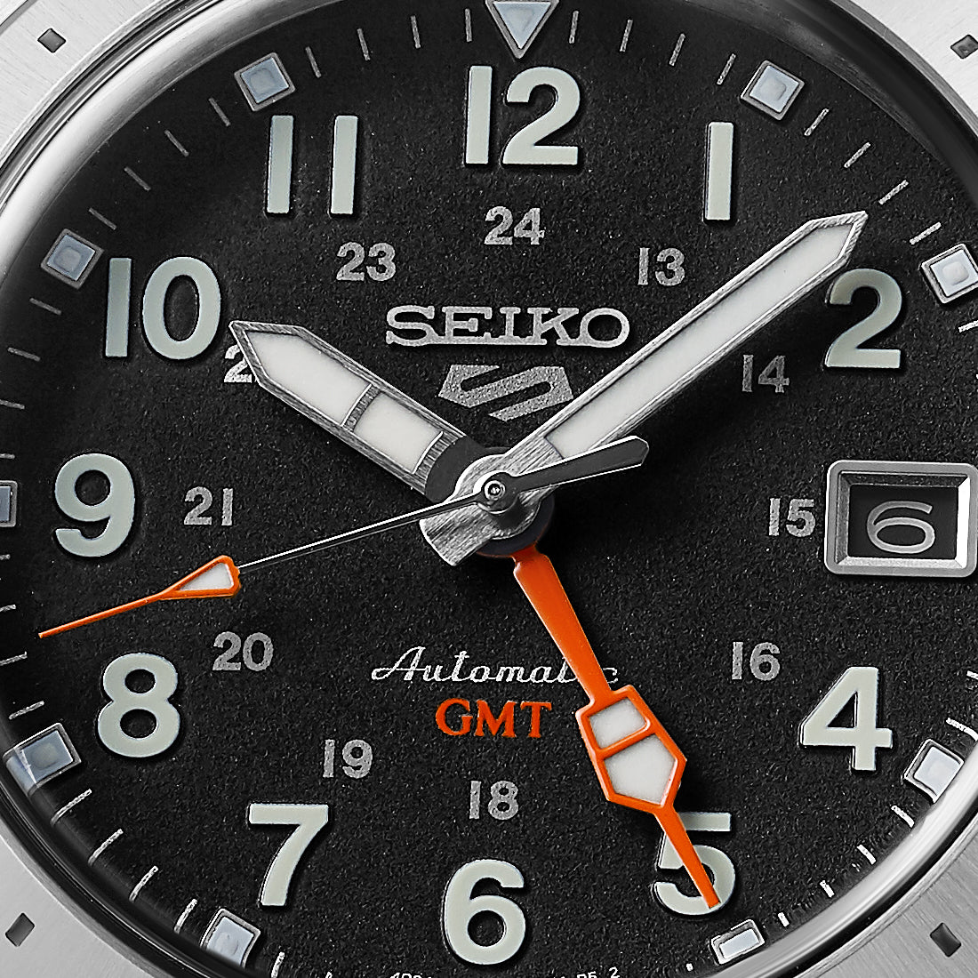 SEIKO 5 SPORTS SSK023K1 FIELD DEPLOY MECHANICAL GMT MEN WATCH - Image 2