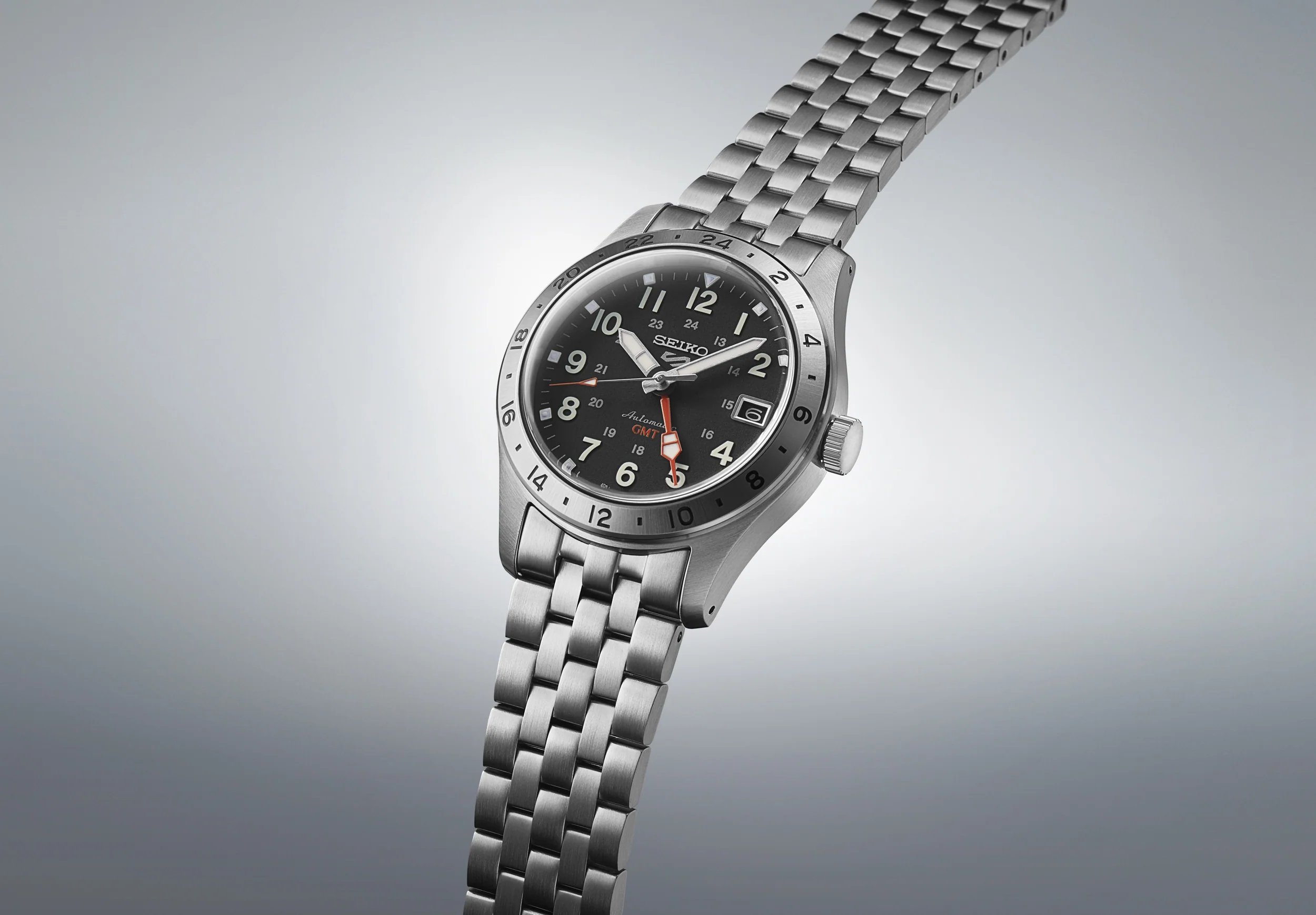 SEIKO 5 SPORTS SSK023K1 FIELD DEPLOY MECHANICAL GMT MEN WATCH - Image 3