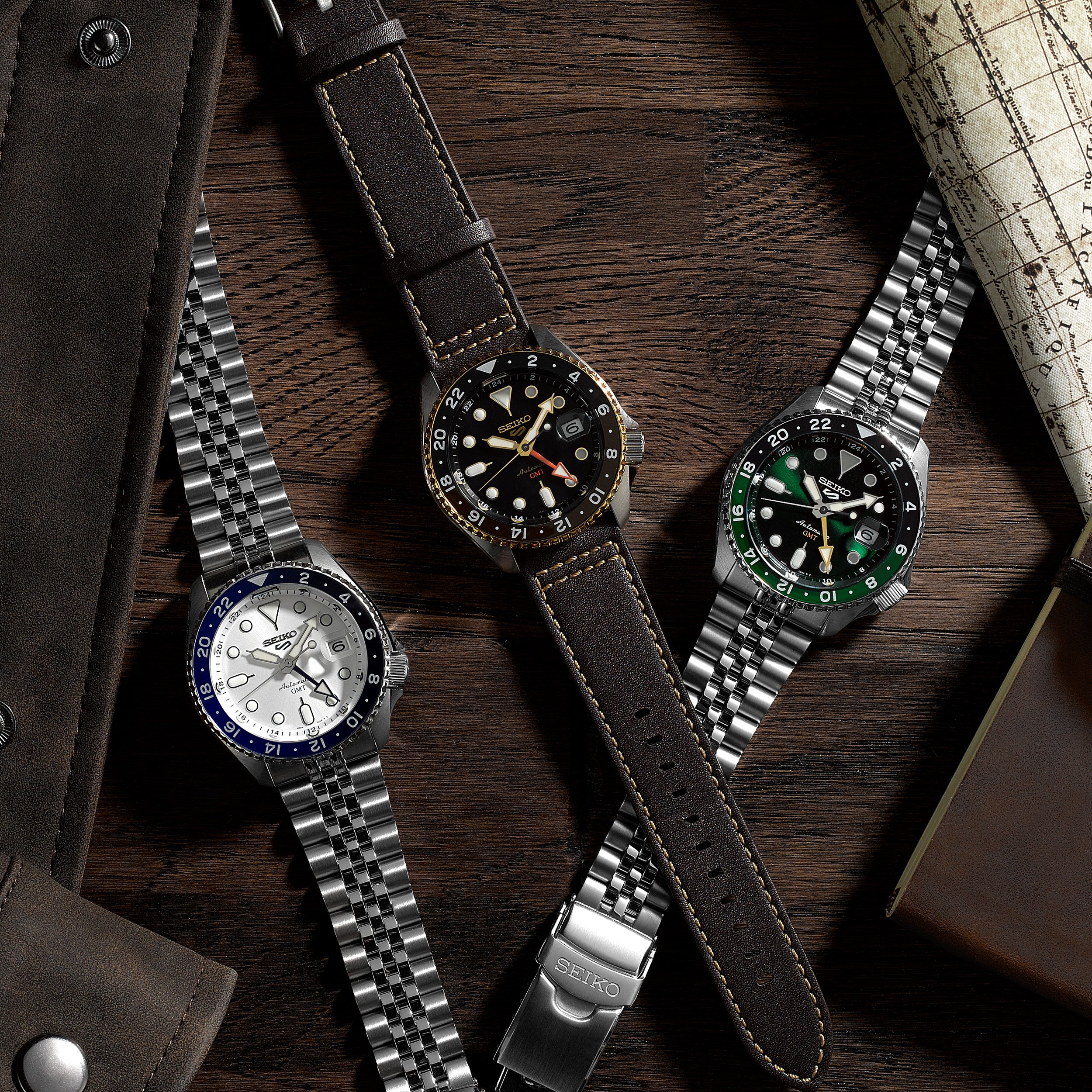 SEIKO 5 SPORTS SSK036K1 AUTOMATIC G.M.T. MEN WATCH - Image 3