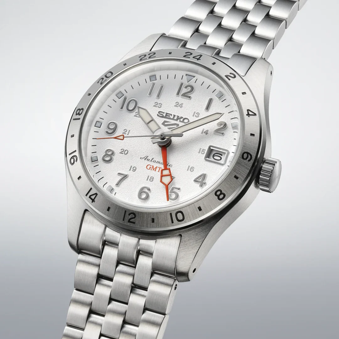 SEIKO 5 SPORTS SSK059K1 FIELD WHITE MECHANICAL GMT MEN WATCH - Image 2