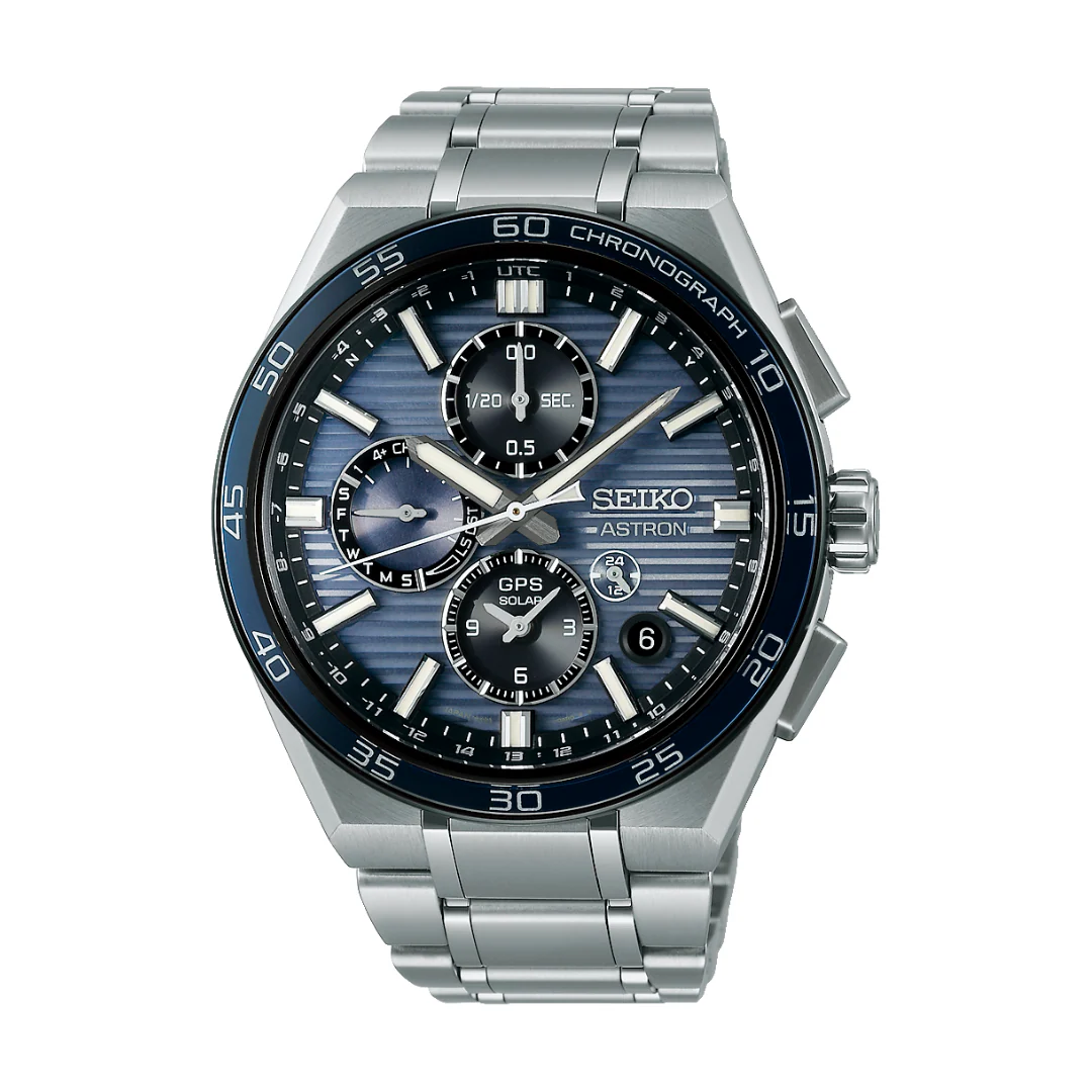 SEIKO ASTRON SSH175J1 DUAL-TIME GPS SOLAR CHRONOGRAPH MEN WATCH