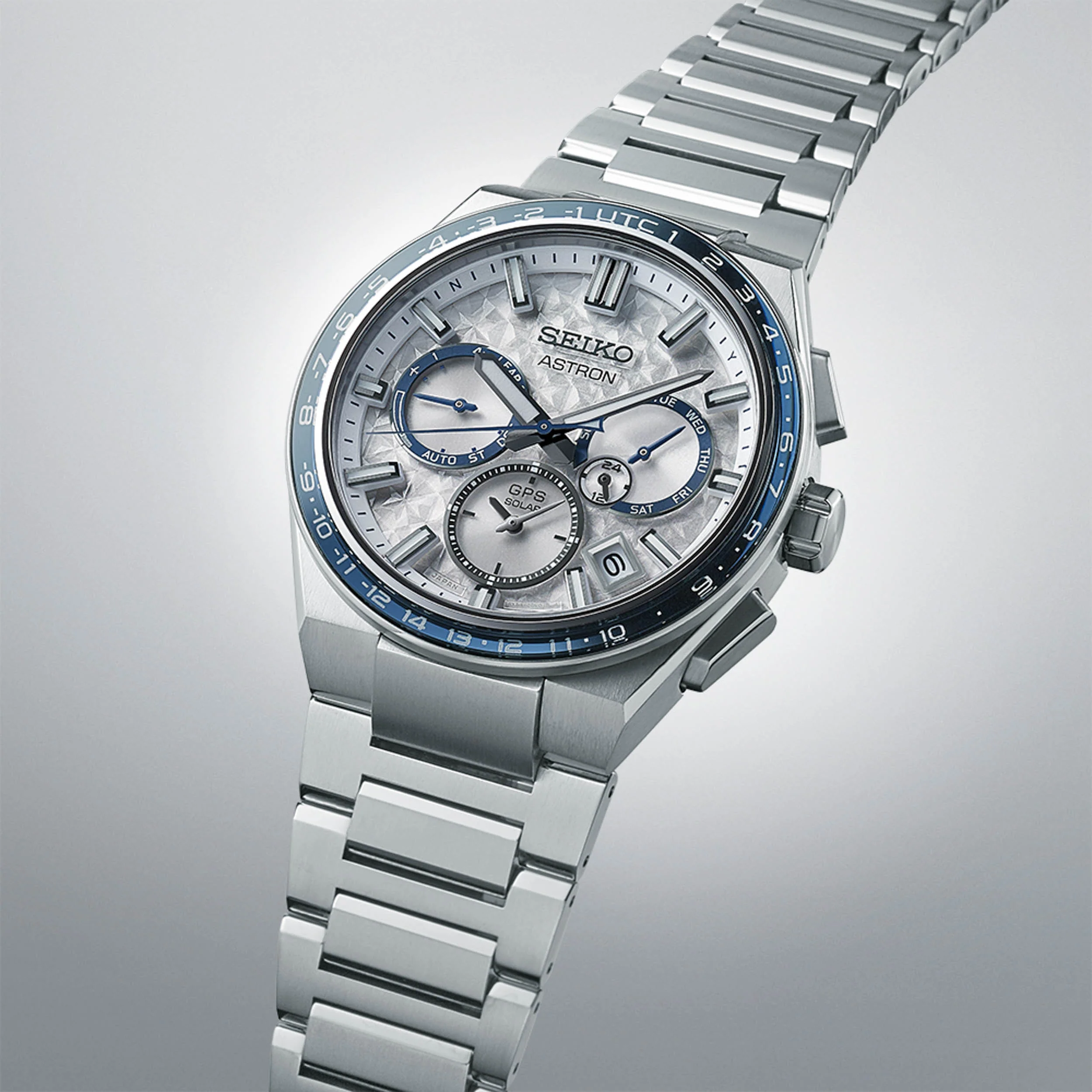 SEIKO ASTRON SSH135J1 GALACTIC BLUE GPS SOLAR 5X DUAL TIME LIMITED EDITION MEN WATCH - Image 2