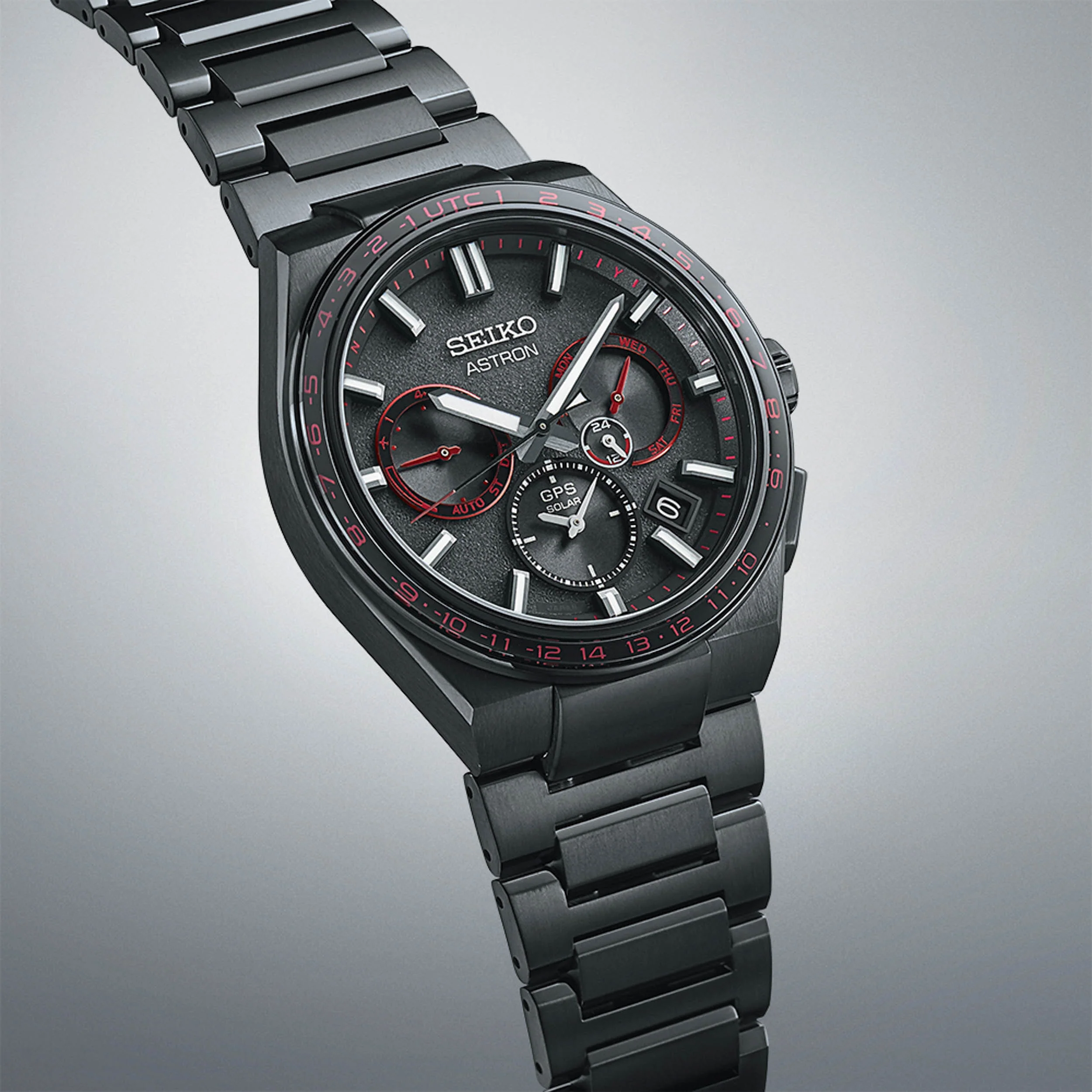SEIKO ASTRON SSH137J1 REDSHIFT GPS SOLAR 5X DUAL TIME LIMITED EDITION MEN WATCH - Image 3