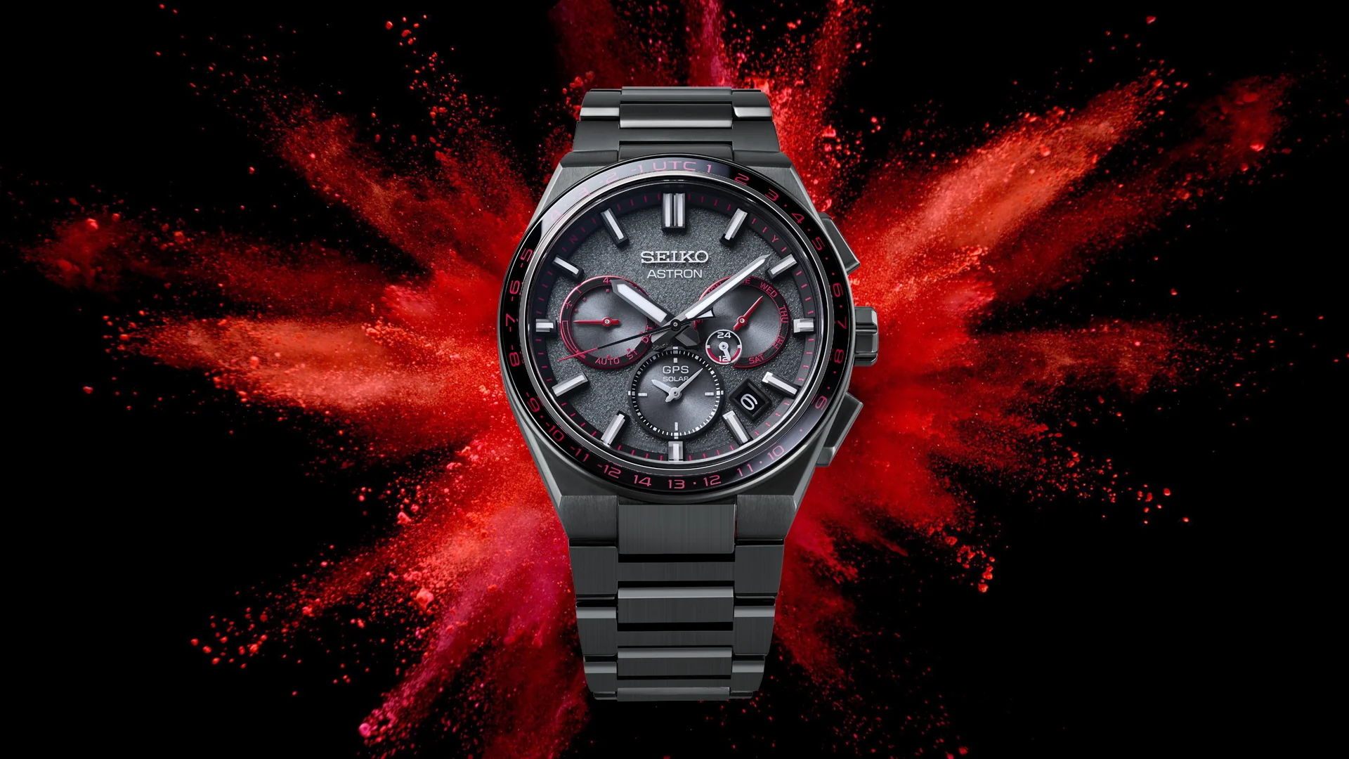 SEIKO ASTRON SSH137J1 REDSHIFT GPS SOLAR 5X DUAL TIME LIMITED EDITION MEN WATCH - Image 6