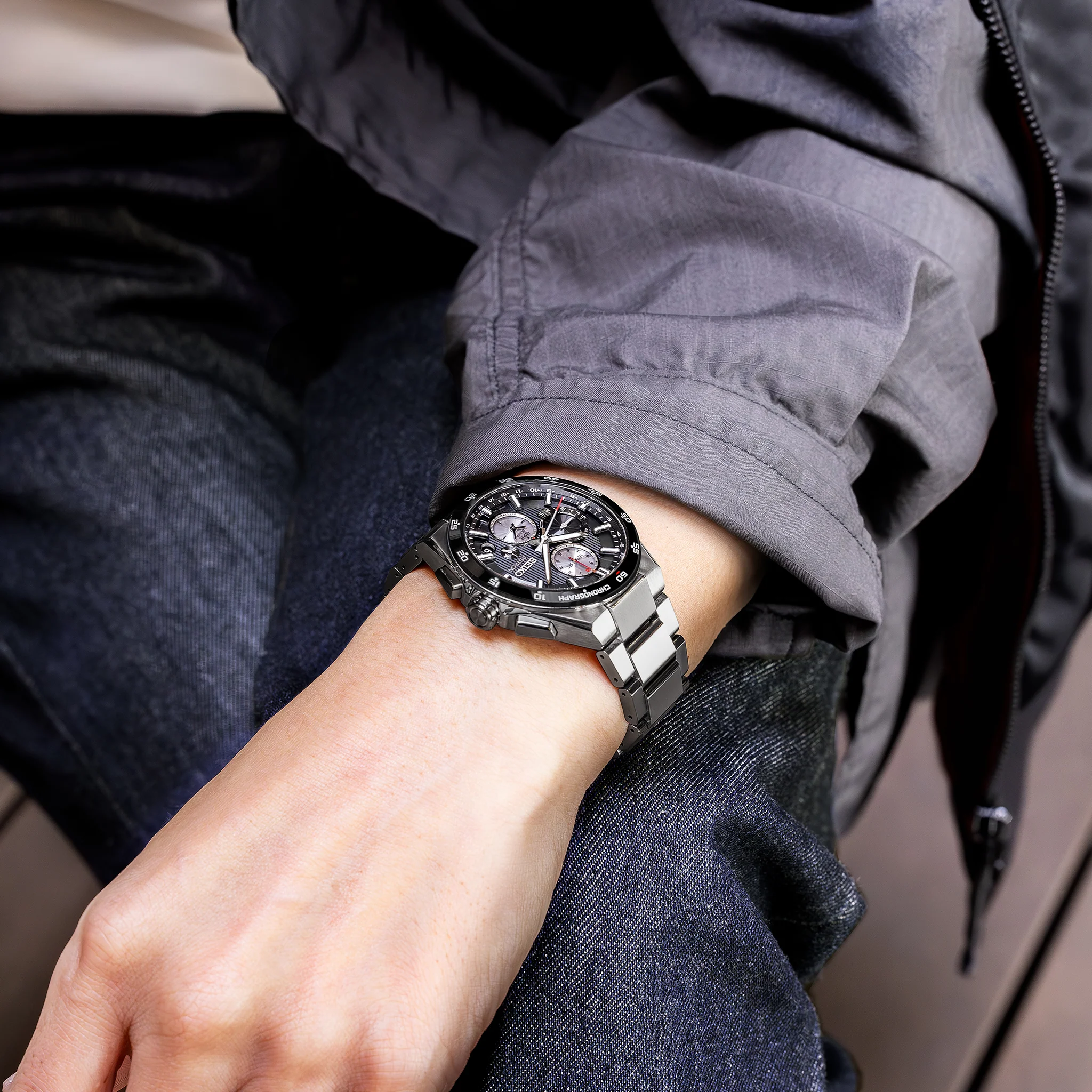 SEIKO ASTRON SSH151J1 5X GPS SOLAR CHRONOGRAPH MEN WATCH - Image 7