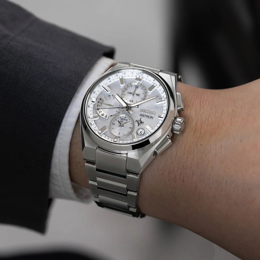 SEIKO ASTRON SSH159J1 5X83 DUAL-TIME GPS SOLAR CHRONOGRAPH MEN WATCH - Image 8