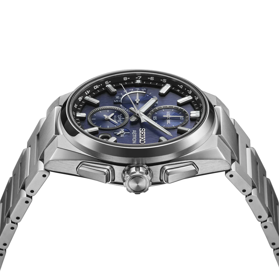 SEIKO ASTRON SSH161J1 5X83 DUAL-TIME GPS SOLAR CHRONOGRAPH MEN WATCH - Image 3