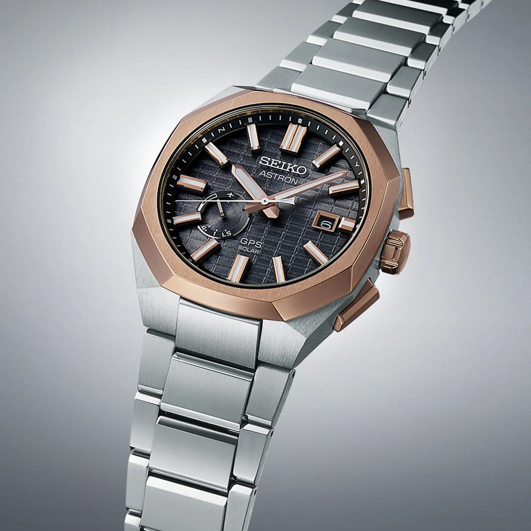 SEIKO ASTRON SSJ014J1 ‘ROSE GOLD’ CRYSTAL BOX GPS SOLAR MEN WATCH - Image 3