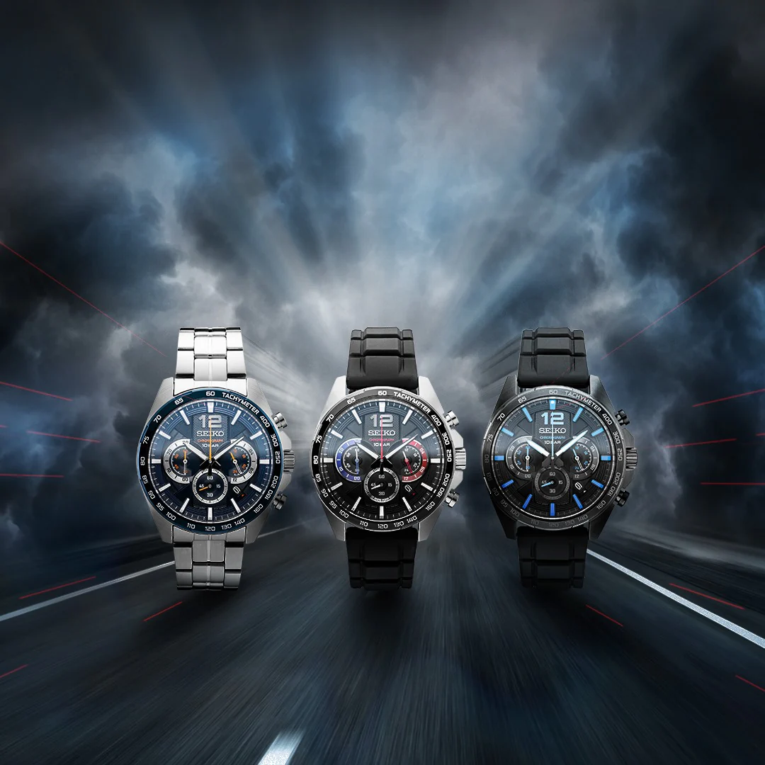 SEIKO CHRONOGRAPH SSB345P1 QUARTZ MEN WATCH - Image 2
