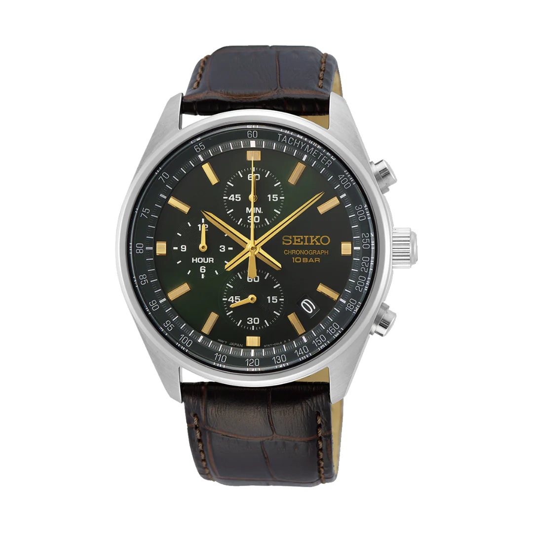 SEIKO CHRONOGRAPH SSB385P1 QUARTZ MEN WATCH