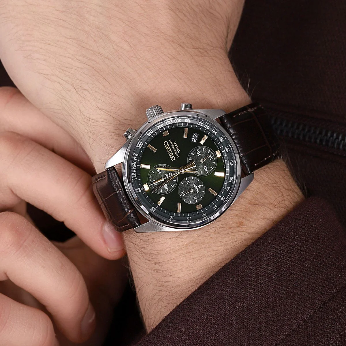 SEIKO CHRONOGRAPH SSB385P1 QUARTZ MEN WATCH - Image 2