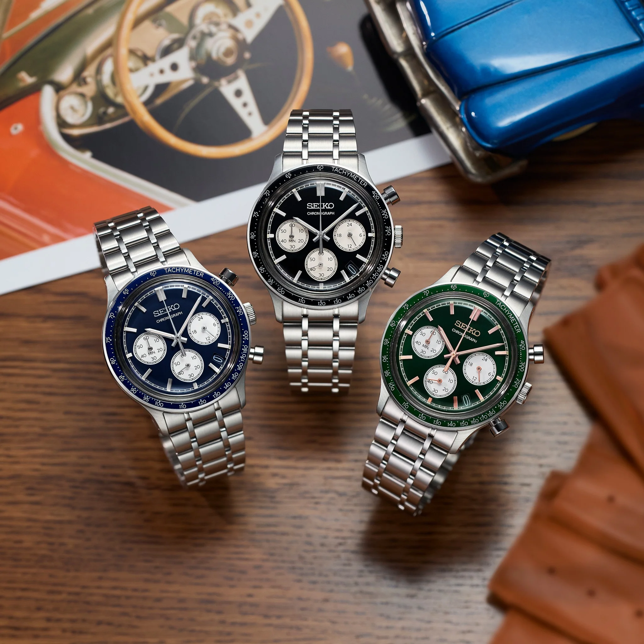 SEIKO CHRONOGRAPH SSB477P1 QUARTZ MEN WATCH - Image 2