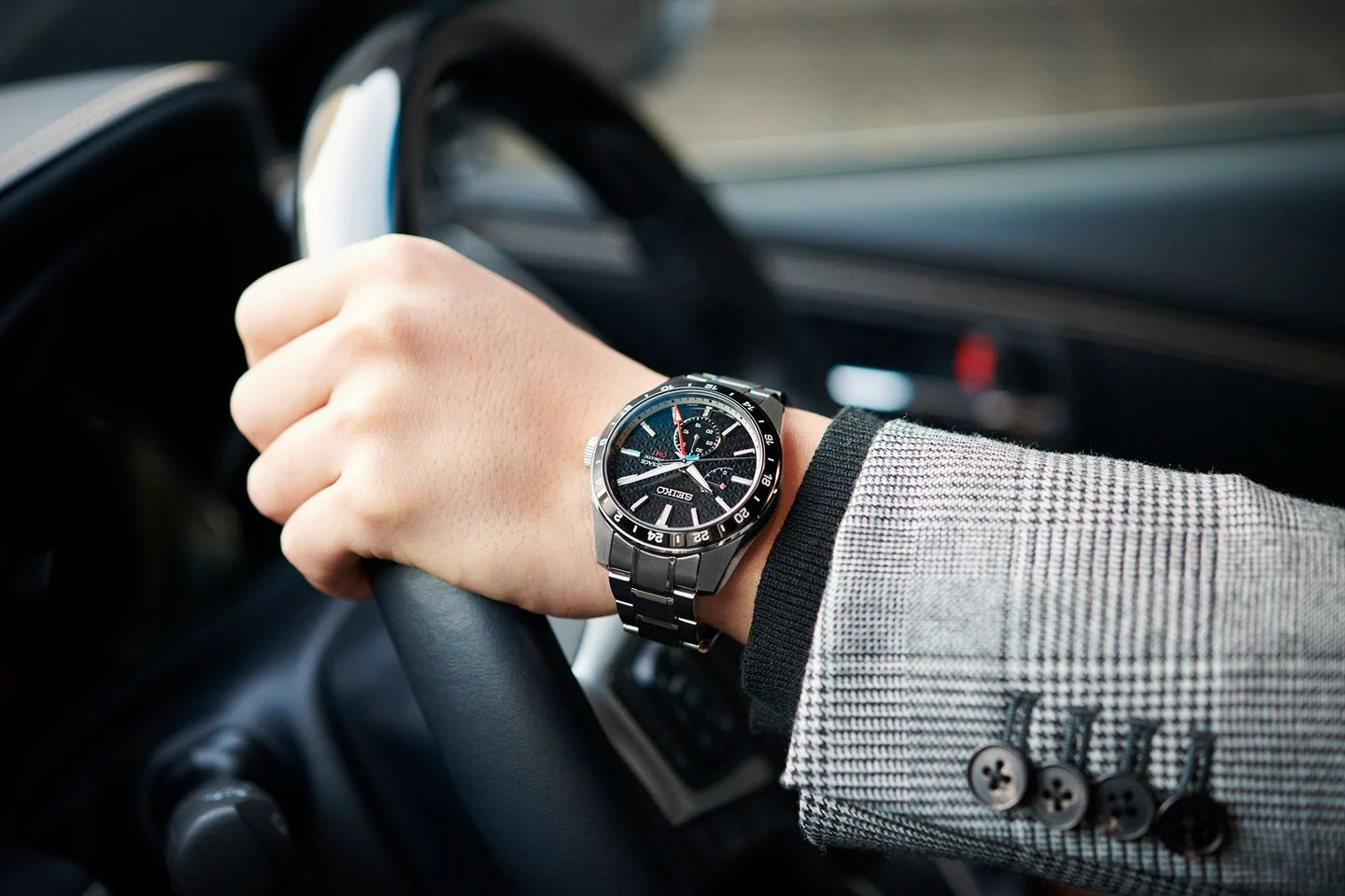 SEIKO PRESAGE SPB221J1 SHARP EDGED GMT AUTOMATIC MEN WATCH - Image 2