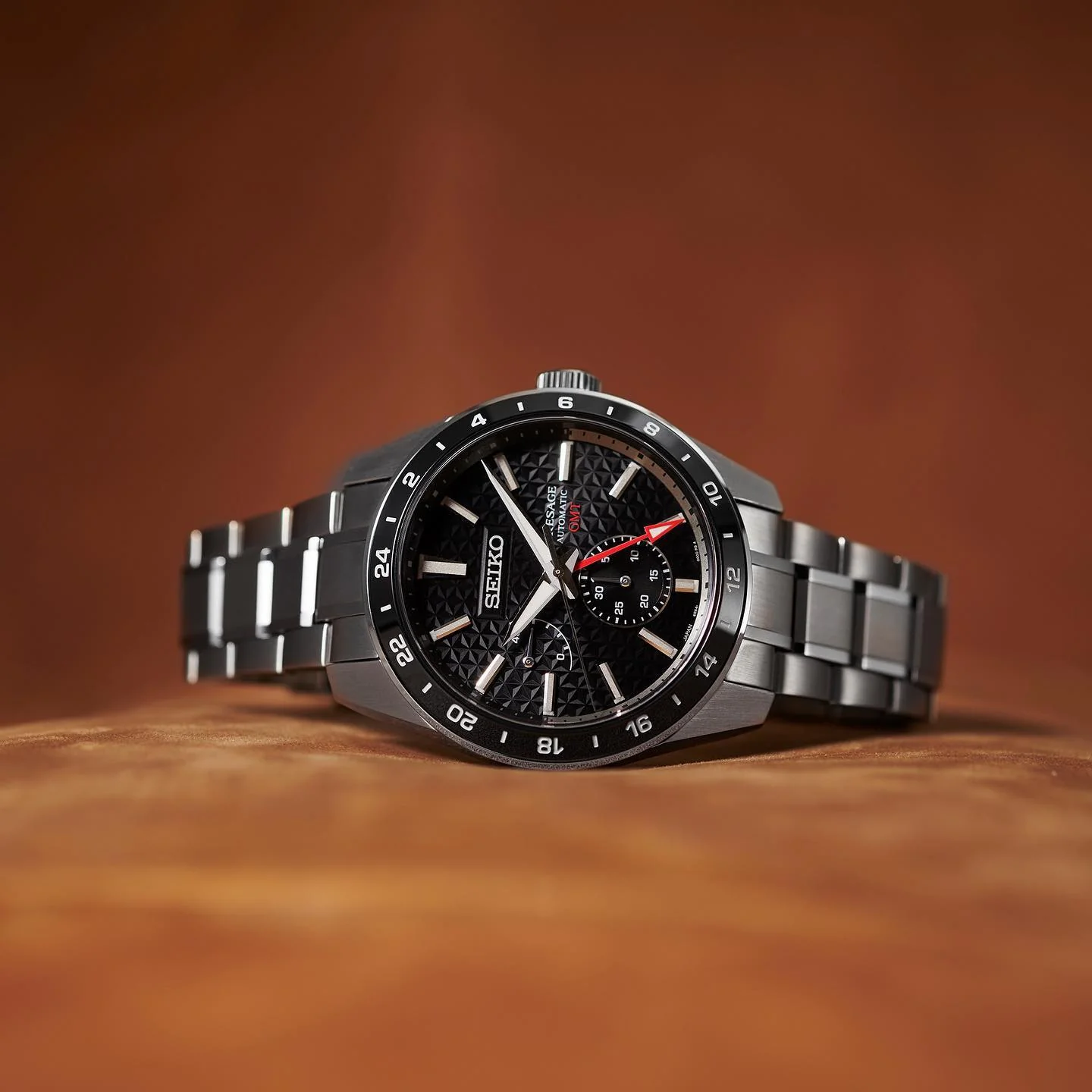 SEIKO PRESAGE SPB221J1 SHARP EDGED GMT AUTOMATIC MEN WATCH - Image 5