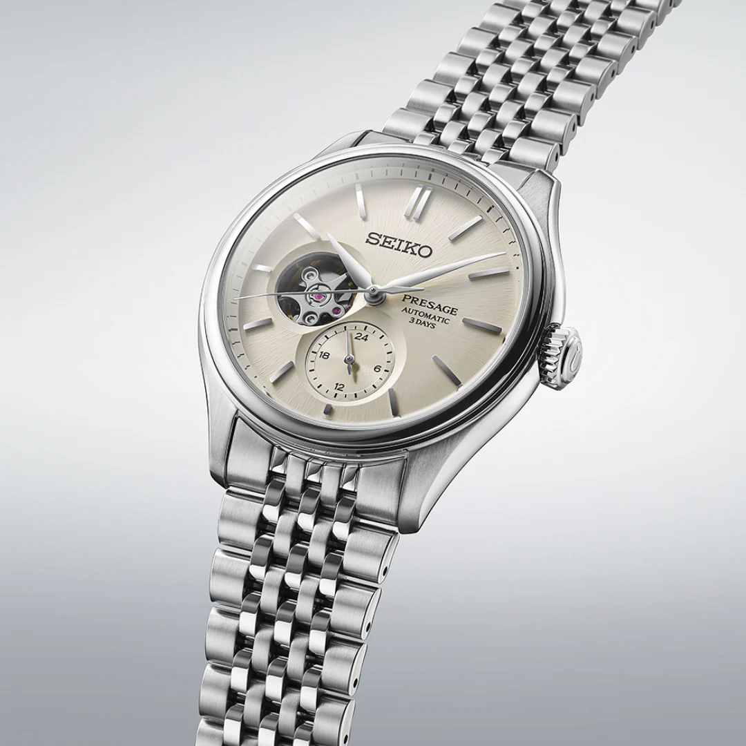 SEIKO PRESAGE SPB469J1 CLASSIC AUTOMATIC OPEN HEART MEN WATCH - Image 2
