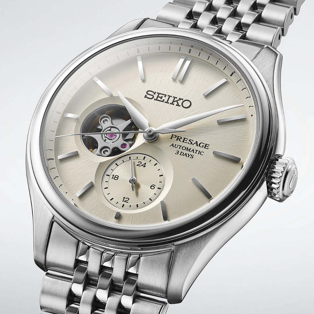 SEIKO PRESAGE SPB469J1 CLASSIC AUTOMATIC OPEN HEART MEN WATCH - Image 4