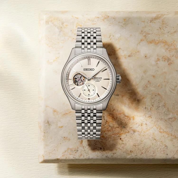 SEIKO PRESAGE SPB469J1 CLASSIC AUTOMATIC OPEN HEART MEN WATCH - Image 9