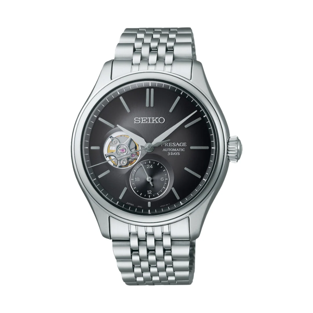 SEIKO PRESAGE SPB471J1 CLASSIC AUTOMATIC OPEN HEART MEN WATCH