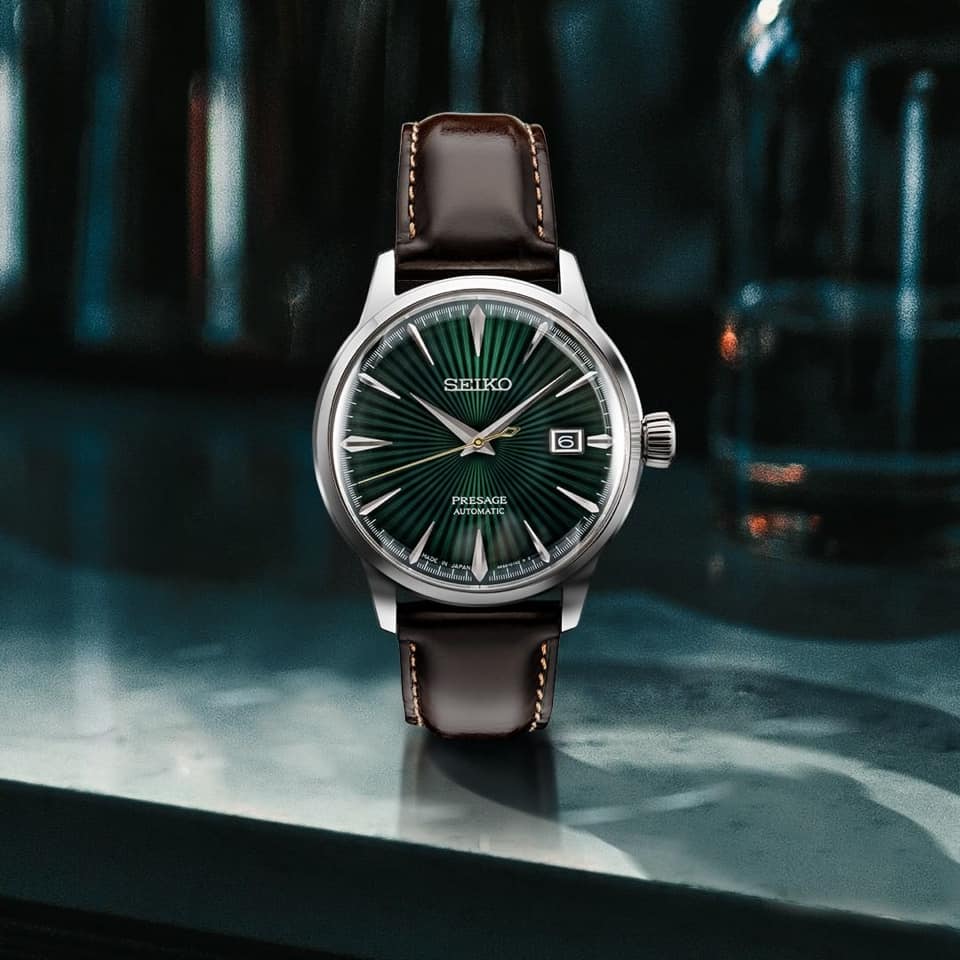 SEIKO PRESAGE SRPD37J1 COCKTAIL TIME "MOCKINGBIRD" AUTOMATIC MEN WATCH - Image 4