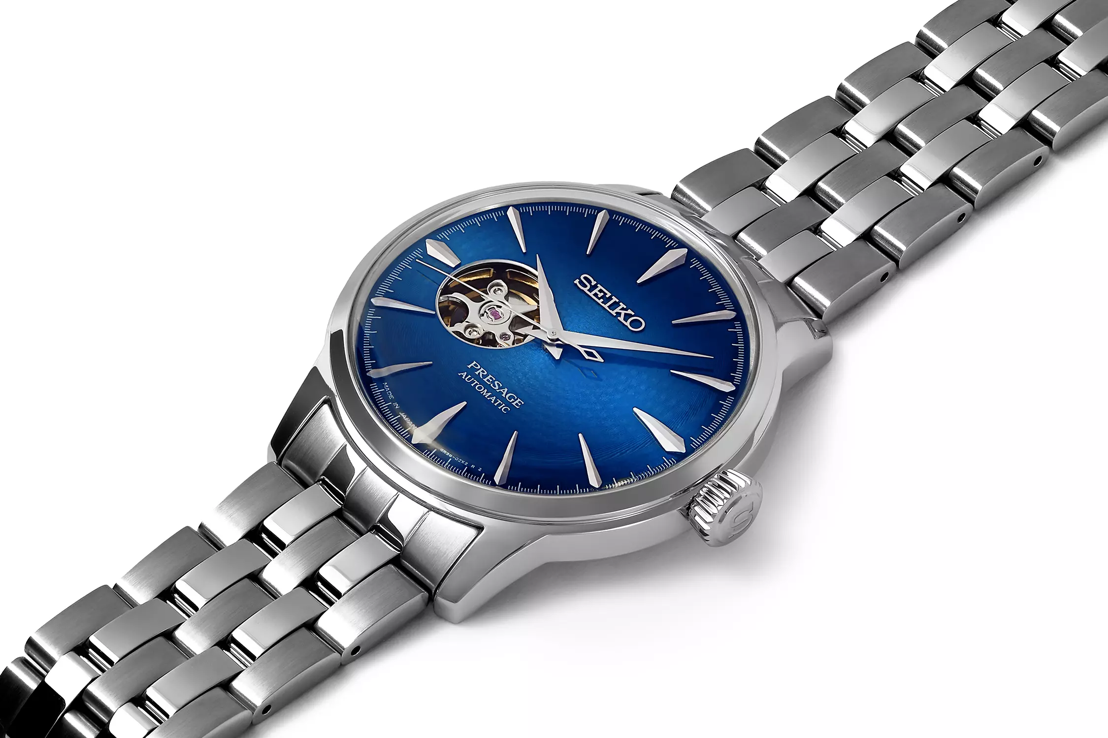 SEIKO PRESAGE SSA439J1 COCKTAIL TIME "BLUE ACAPULCO" AUTOMATIC MEN WATCH - Image 4