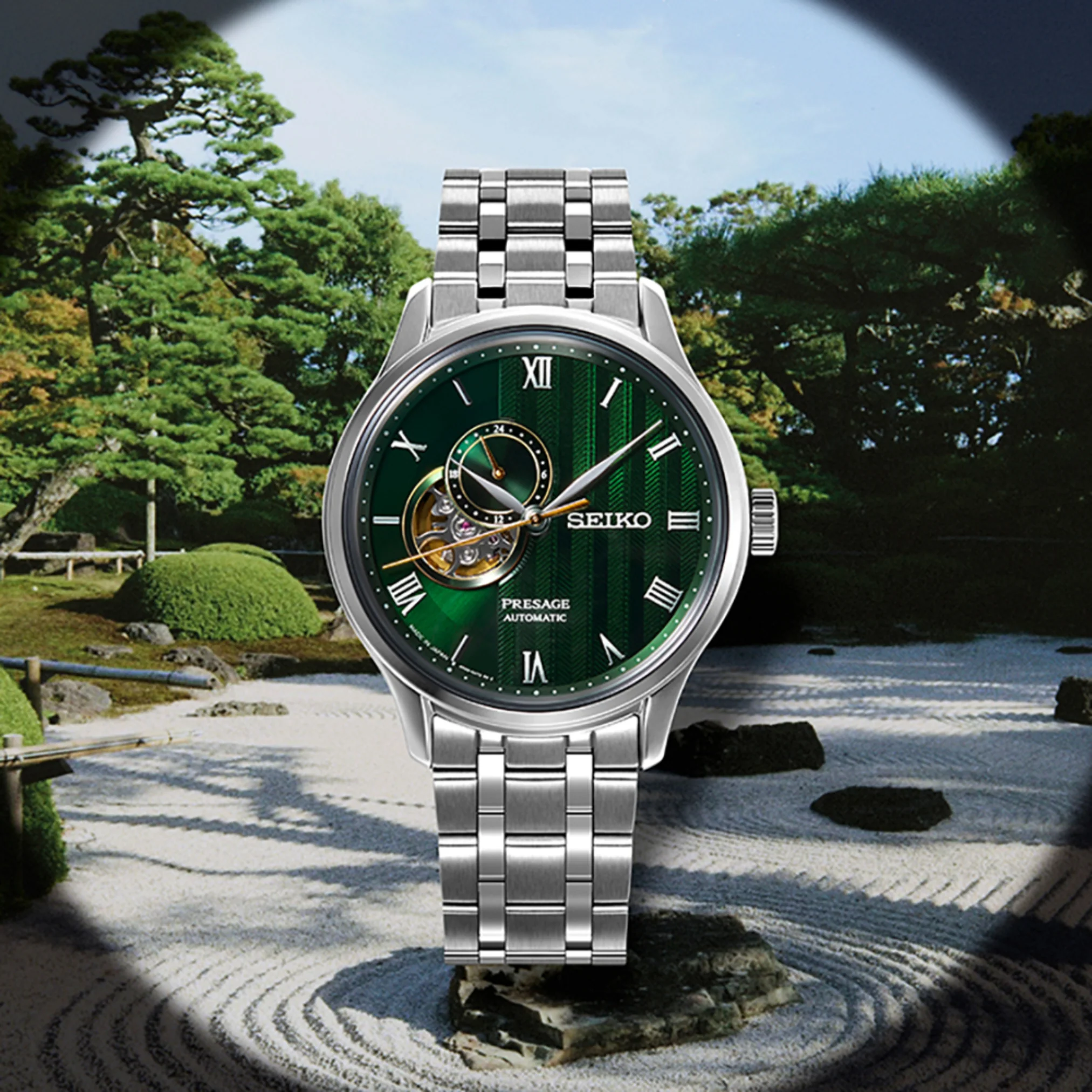 SEIKO PRESAGE SSA463J1 JAPANESE ZEN GARDEN AUTOMATIC MEN WATCH - Image 2