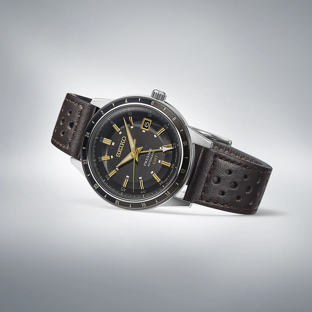 SEIKO PRESAGE SSK013J1 STYLE 60S ROAD TRIP GMT AUTOMATIC MEN WATCH - Image 3