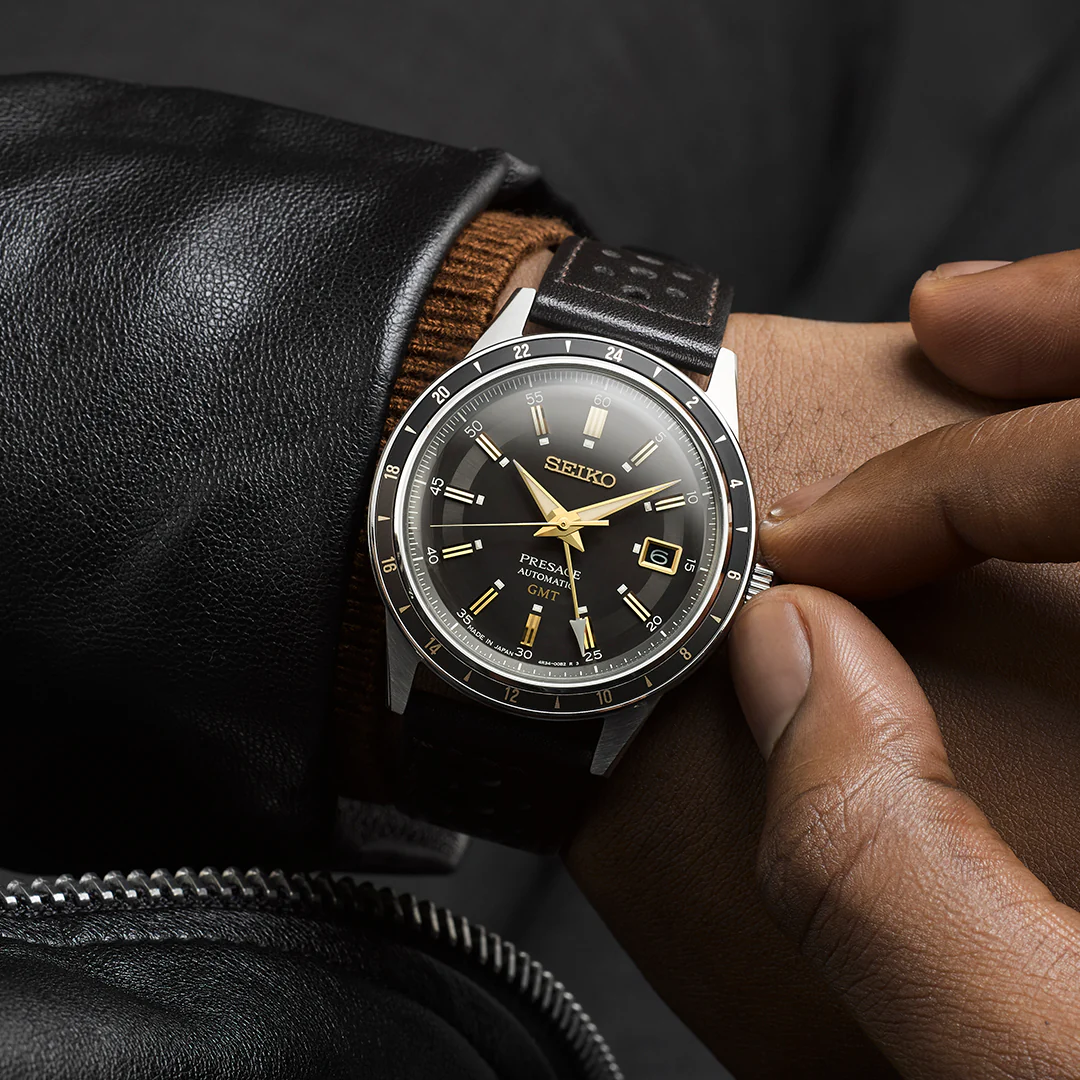 SEIKO PRESAGE SSK013J1 STYLE 60S ROAD TRIP GMT AUTOMATIC MEN WATCH - Image 4