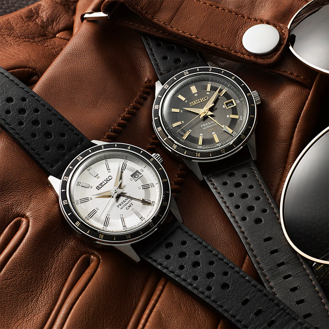 SEIKO PRESAGE SSK013J1 STYLE 60S ROAD TRIP GMT AUTOMATIC MEN WATCH - Image 5
