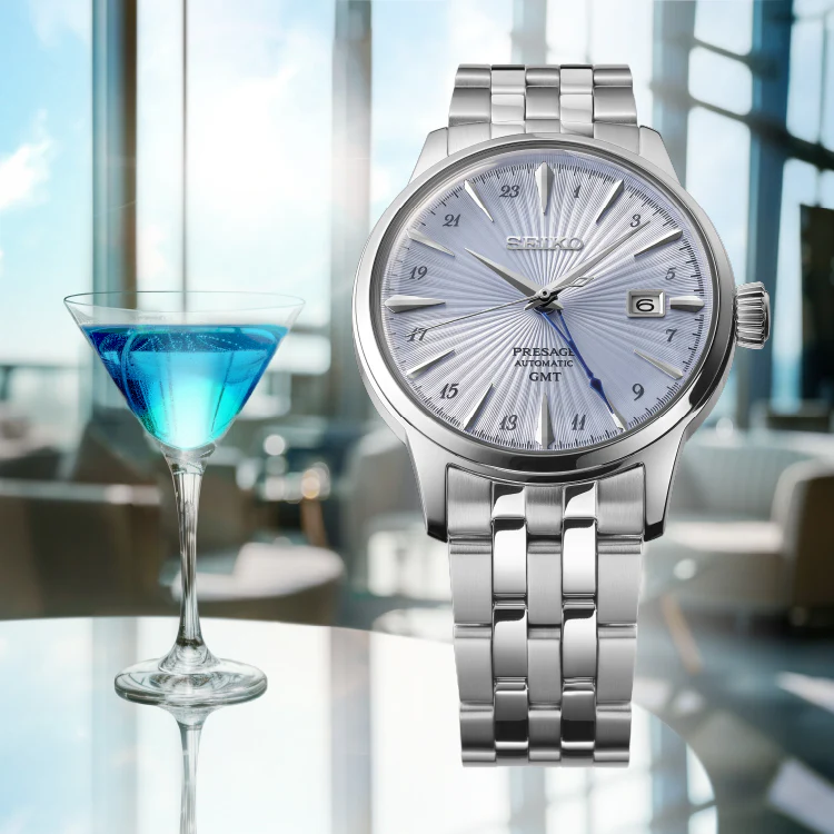 SEIKO PRESAGE SSK037J1 COCKTAIL TIME GMT MEN WATCH - Image 4
