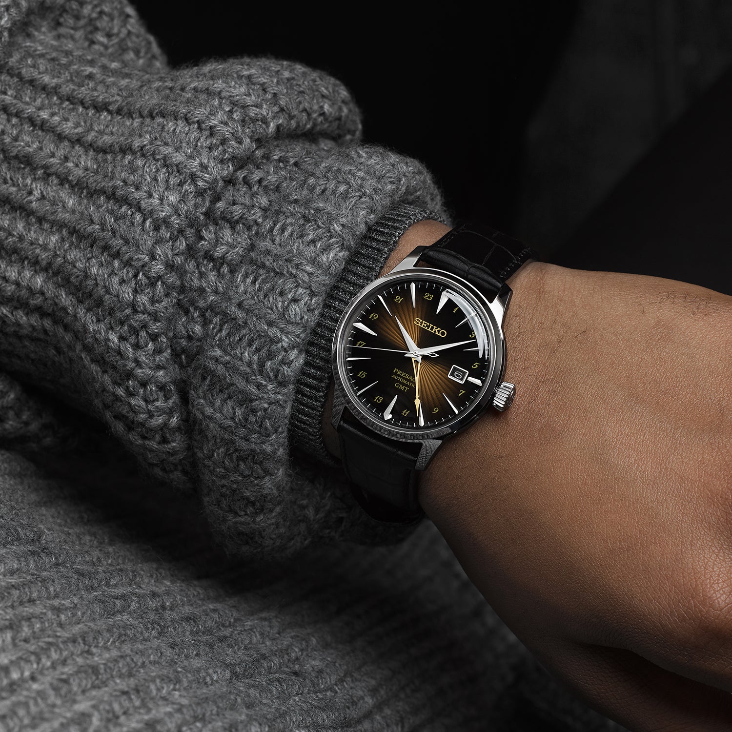 SEIKO PRESAGE SSK039J1 COCKTAIL TIME GMT MEN WATCH - Image 5