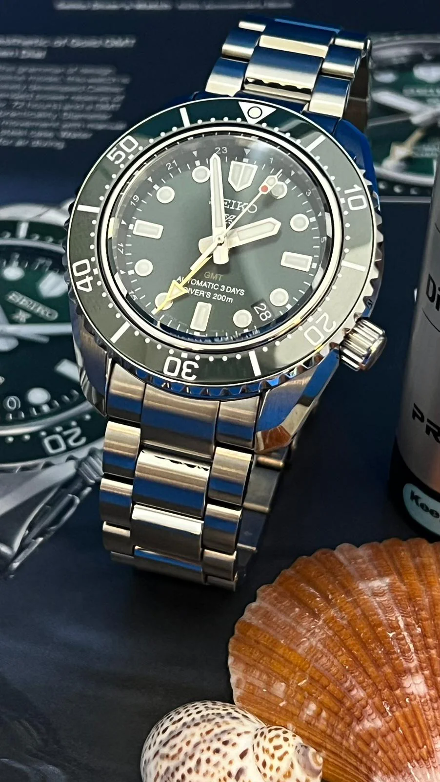 SEIKO PROSPEX SPB381J1 AUTOMATIC G.M.T DIVER'S MEN WATCH - Image 13