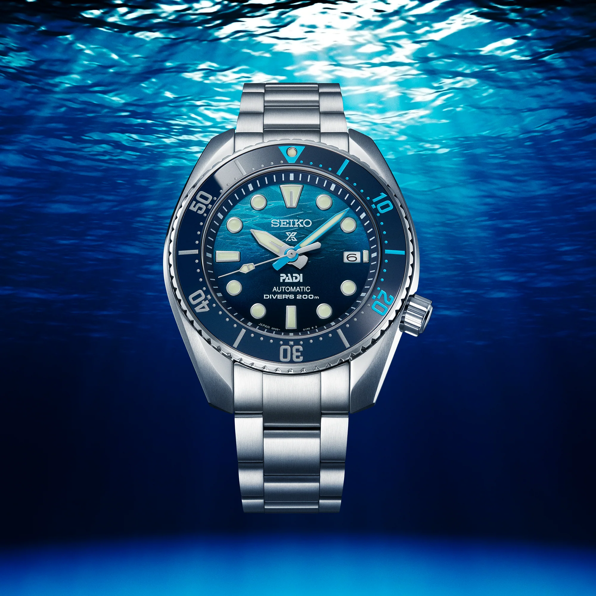 SEIKO PROSPEX SPB375J1 GREAT BLUE SUMO SCUBA PADI AUTOMATIC SPECIAL EDITION MEN WATCH - Image 6