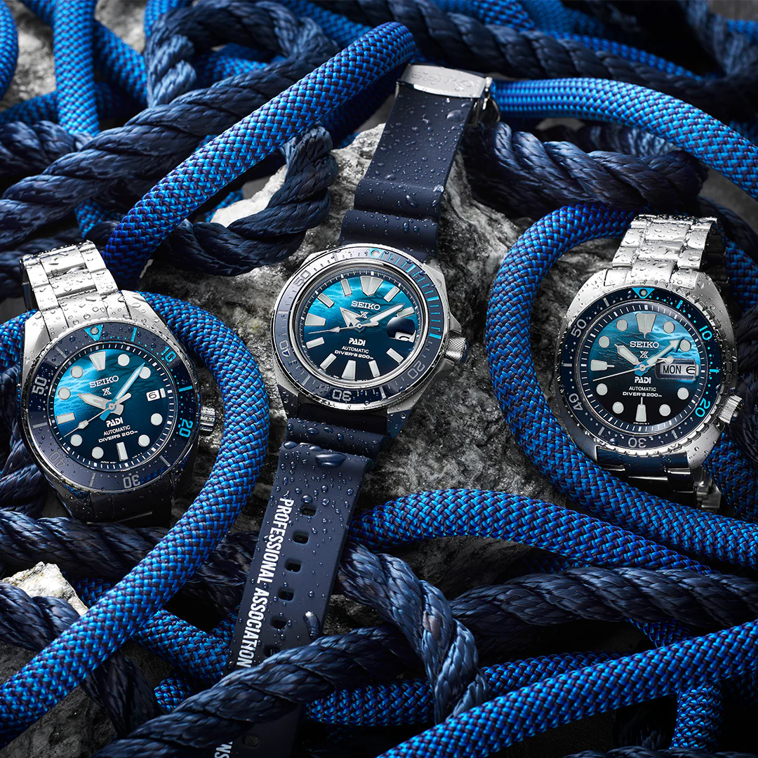 SEIKO PROSPEX SRPJ93K1 GREAT BLUE SAMURAI SCUBA PADI AUTOMATIC SPECIAL EDITION MEN WATCH - Image 3