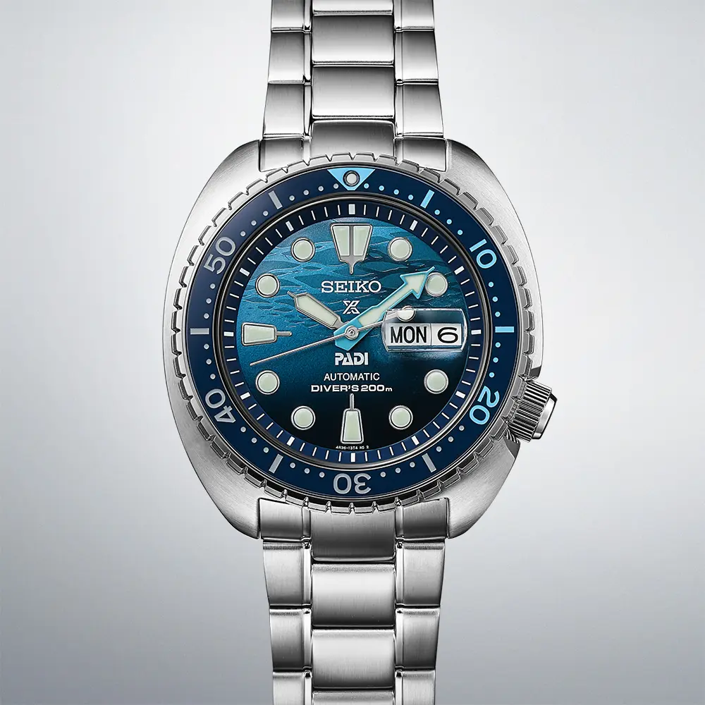 SEIKO PROSPEX SRPK01K1 GREAT BLUE TURTLE SCUBA PADI AUTOMATIC SPECIAL EDITION MEN WATCH - Image 4
