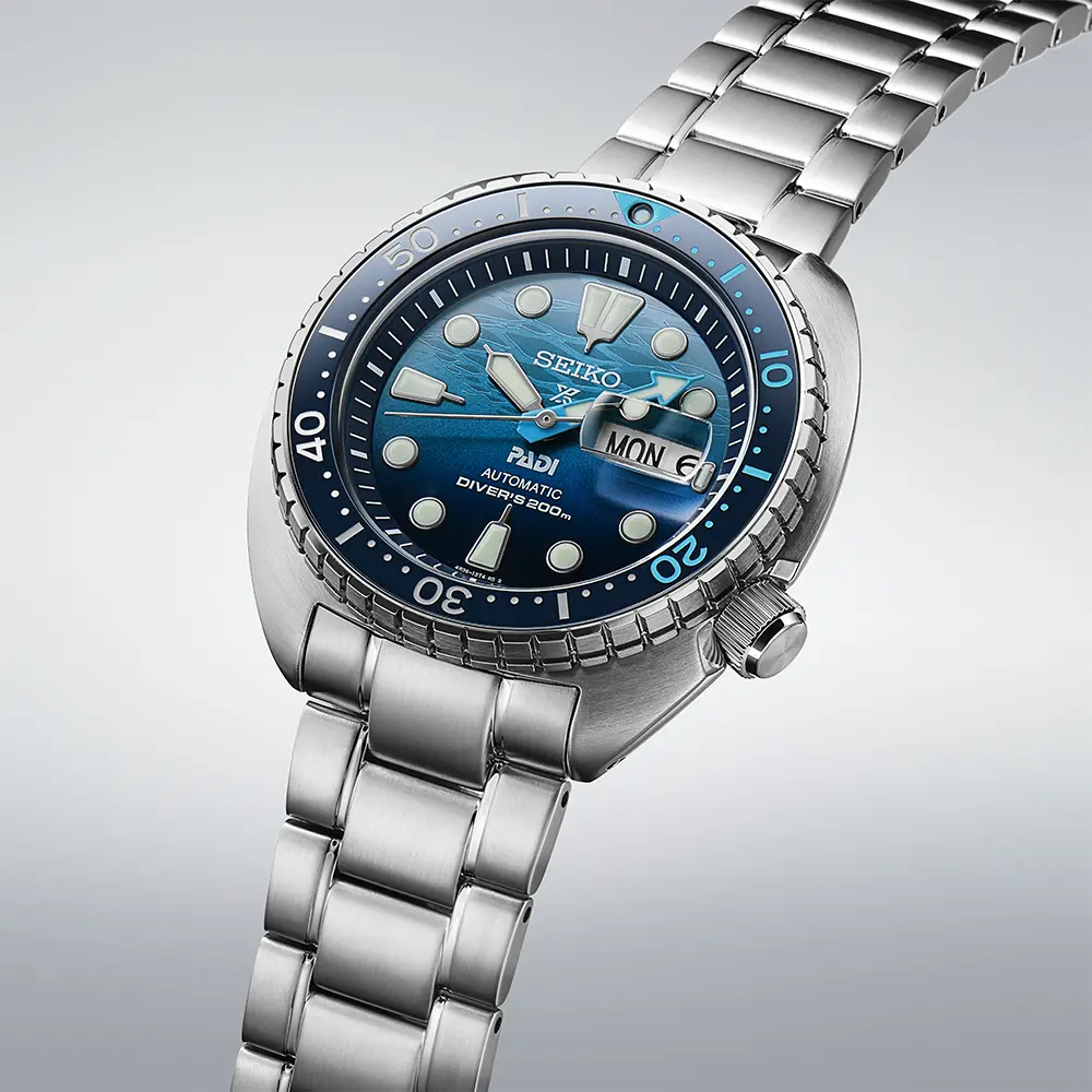 SEIKO PROSPEX SRPK01K1 GREAT BLUE TURTLE SCUBA PADI AUTOMATIC SPECIAL EDITION MEN WATCH - Image 5
