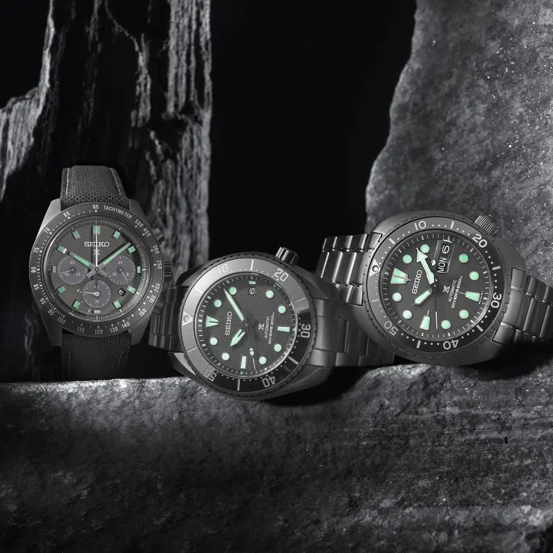 SEIKO PROSPEX SRPK43K1 BLACK SERIES NIGHT VISION TURTLE DIVER MEN WATCH - Image 8