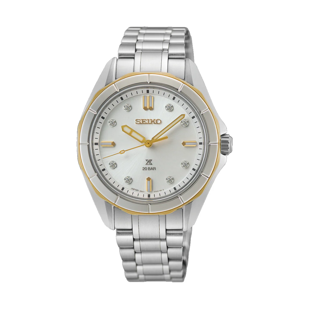 SEIKO PROSPEX SUR618J1 MARINE SPORTS DIAMOND-SET QUARTZ ANALOG WOMEN WATCH