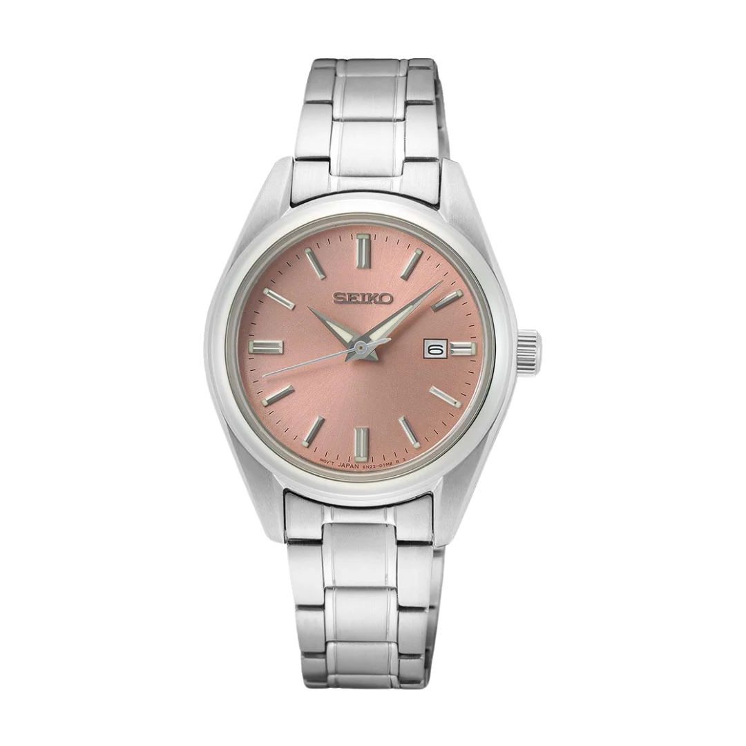 SEIKO SUR529P1 QUARTZ ANALOG 3 HANDS DATE WOMEN WATCH