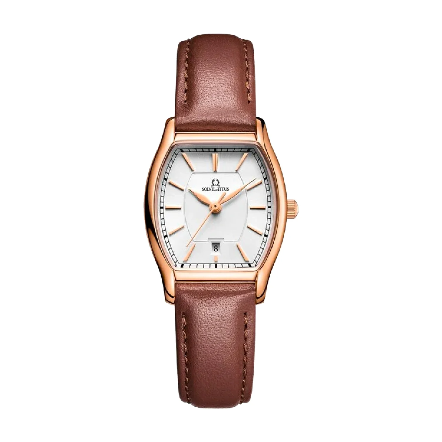 SOLVIL ET TITUS BARISTA W06-02825-010 3 HANDS DATE QUARTZ WOMEN WATCH