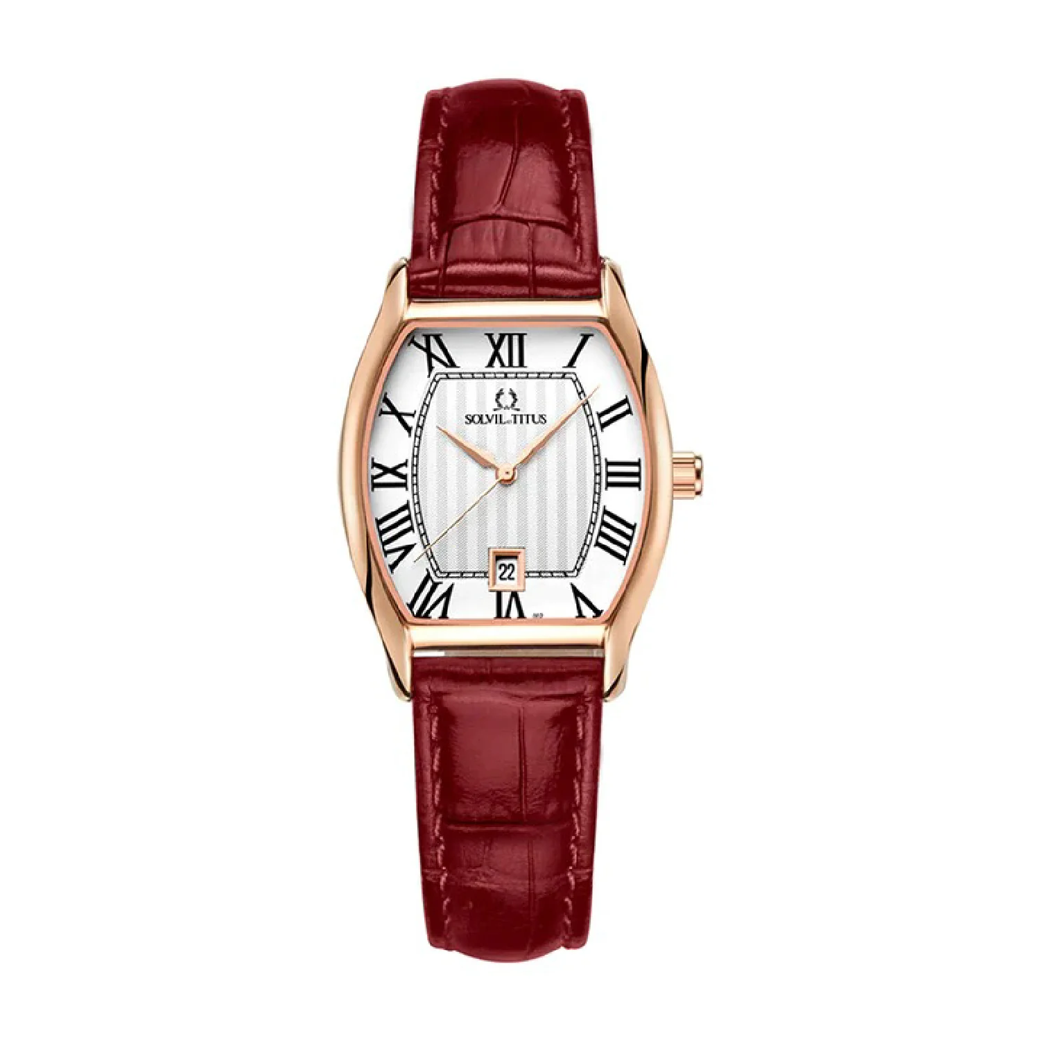 SOLVIL ET TITUS BARISTA W06-02825-011 3 HANDS DATE QUARTZ WOMEN WATCH