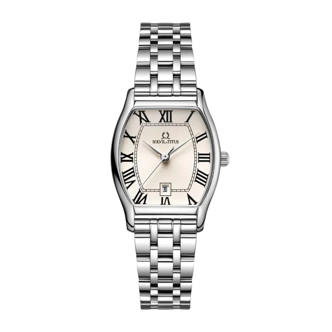 SOLVIL ET TITUS BARISTA W06-02825-019 3 HANDS DATE QUARTZ WOMEN WATCH