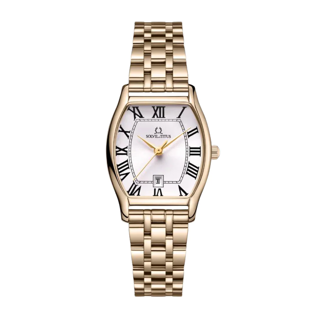 SOLVIL ET TITUS BARISTA W06-02825-020 3 HANDS DATE QUARTZ WOMEN WATCH