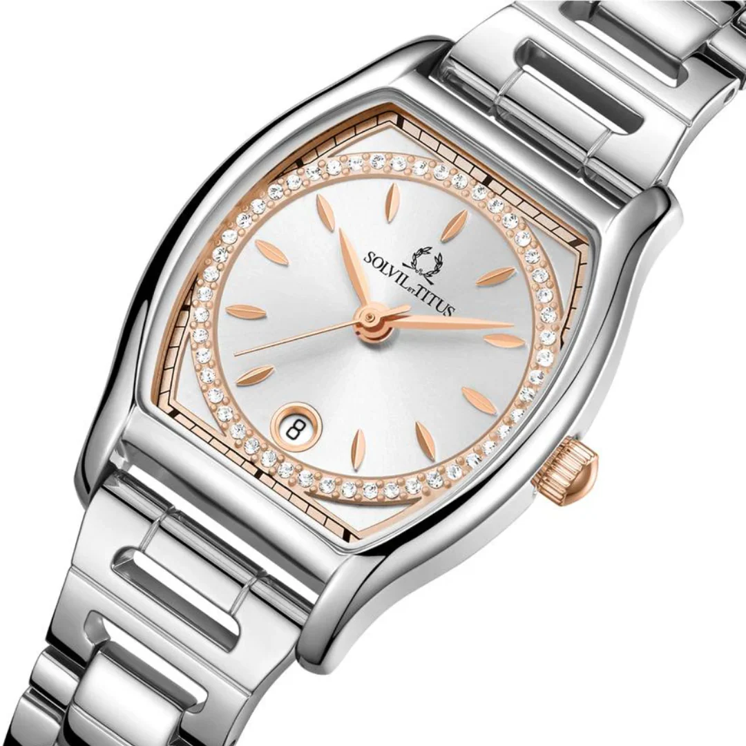 SOLVIL ET TITUS BARISTA W06-03326-011 3 HANDS DATE QUARTZ WOMEN WATCH - Image 2
