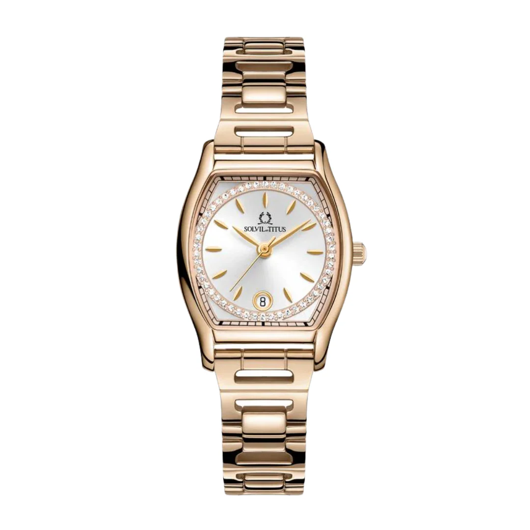 SOLVIL ET TITUS BARISTA W06-03326-013 3 HANDS DATE QUARTZ WOMEN WATCH