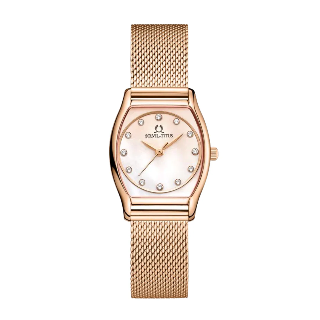 SOLVIL ET TITUS BARISTA W06-03384-008 3 HANDS QUARTZ WOMEN WATCH